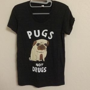 Pugs Not Drugs T Shirt